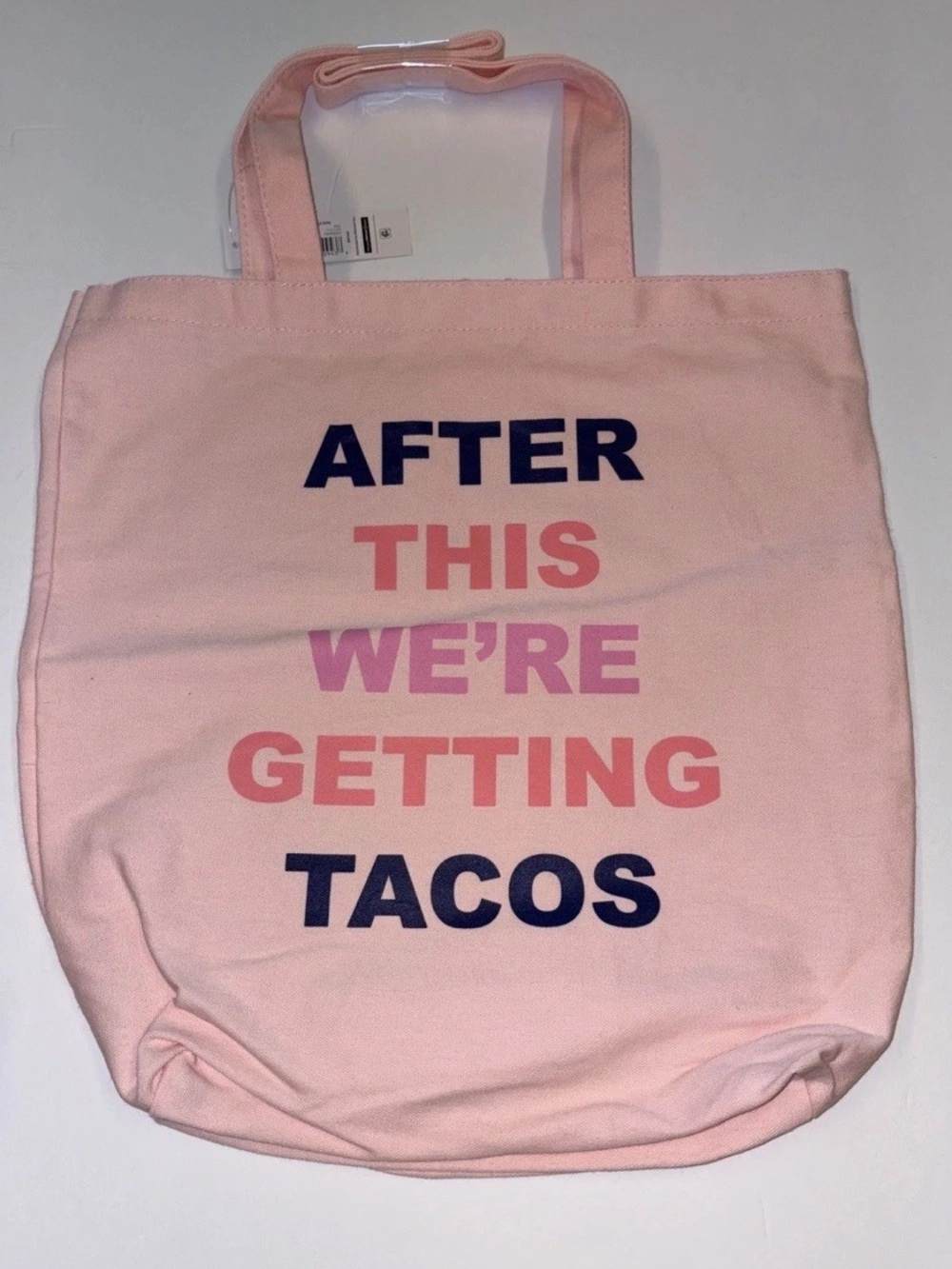 After This We’re Getting Tacos Reusable Tote Bag Grocery Book Farmers Market Fun